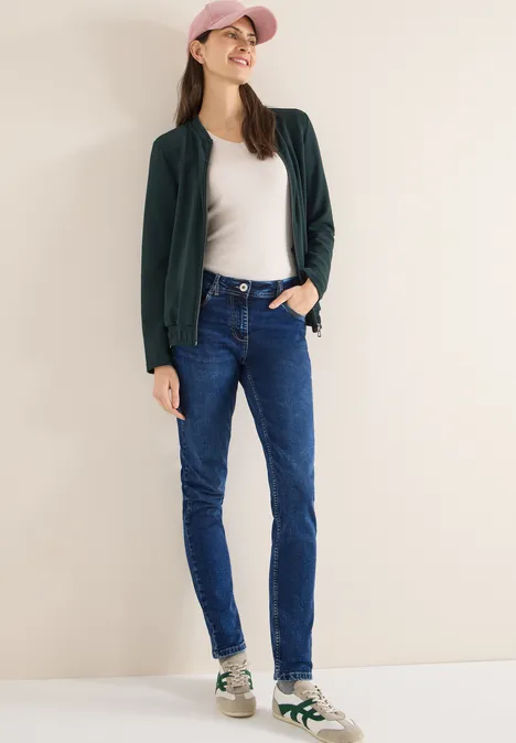 Jeans im Slim Fit mid blue used wash Jeans im Slim Fit mid blue used wash