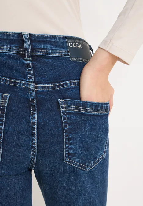 Jeans im Slim Fit mid blue used wash Jeans im Slim Fit mid blue used wash