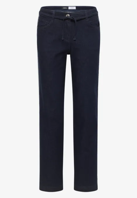 Jeans à rayures gallon rinsed wash