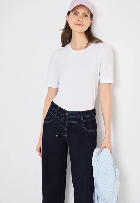 Wide Legs Jeans rinsed wash