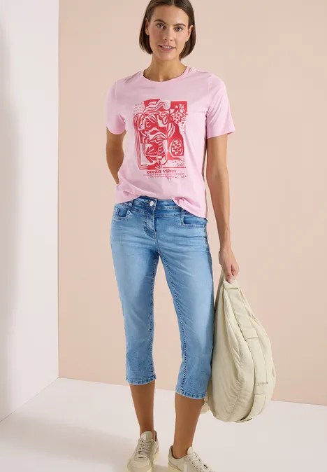 3/4 Slim Leg Jeans im Casual Fit light blue washed 3/4 Slim Leg Jeans im Casual Fit light blue washed