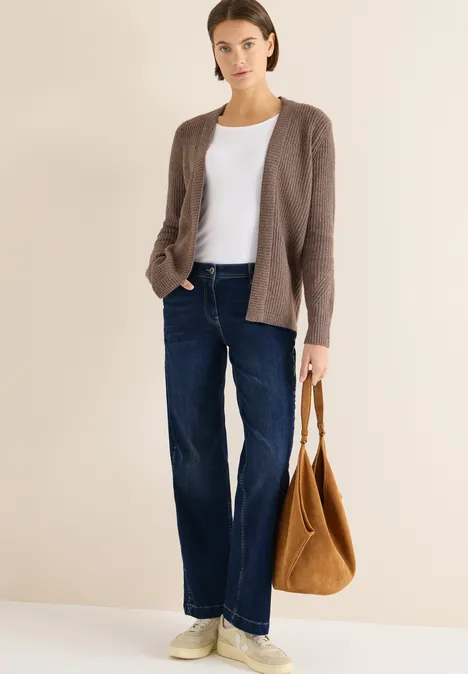 Jeans mit Gallonstreifen Dark blue wash