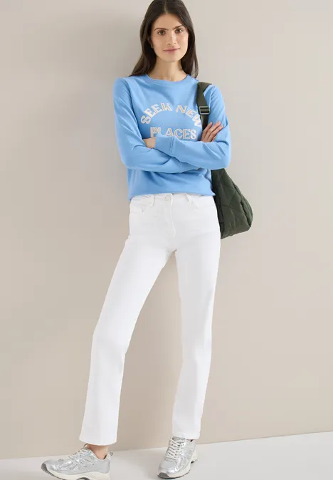 Straight Leg Jeans White Straight Leg Jeans White