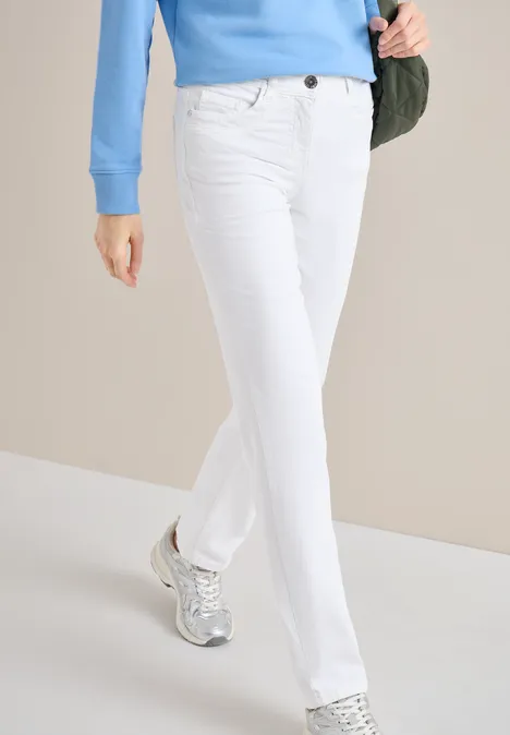 Straight Leg Jeans White Straight Leg Jeans White