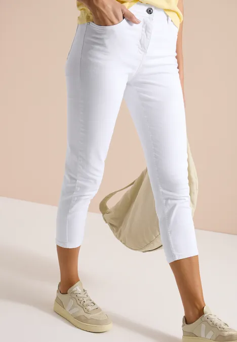 3/4 Slim Leg jeans in Slim Fit White 3/4 Slim Leg jeans in Slim Fit White