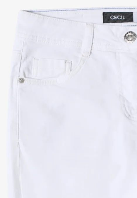 3/4 Slim Leg jeans in Slim Fit White 3/4 Slim Leg jeans in Slim Fit White