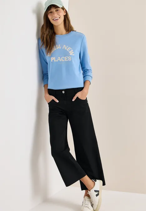 Broeken met wijde pijpen Black