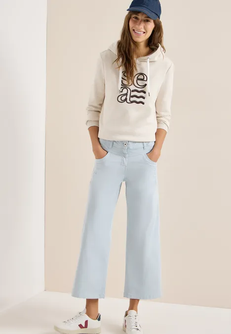 Broeken met wijde pijpen diamond blue