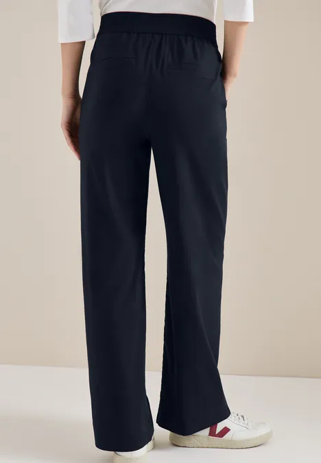 High Waist Wide Leg Pantalon Loose Fit universal blue High Waist Wide Leg Pantalon Loose Fit universal blue