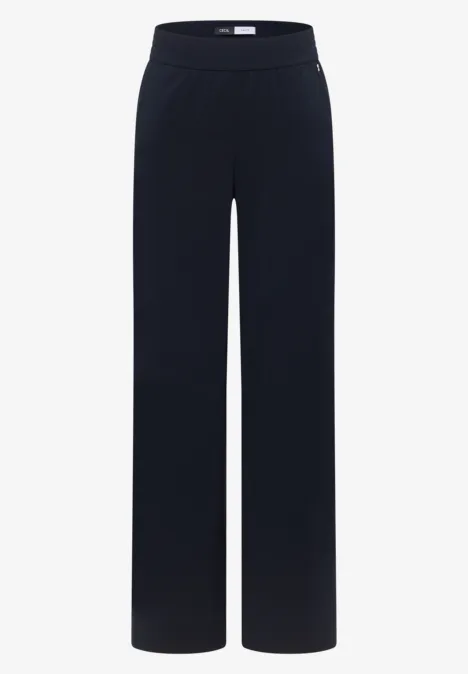 High Waist Wide Leg Pantalon Loose Fit universal blue