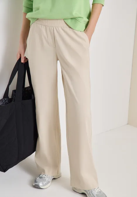 High Waist Wide Leg Pantalon Loose Fit grain beige High Waist Wide Leg Pantalon Loose Fit grain beige