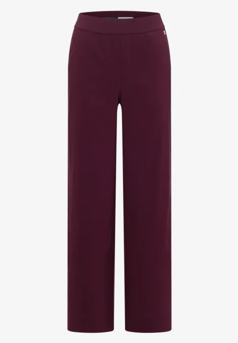 High Waist Wide Leg Pantalon Loose Fit grape red High Waist Wide Leg Pantalon Loose Fit grape red