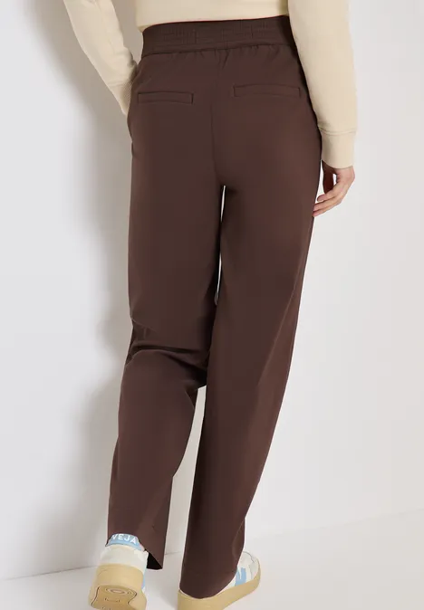 Pantalon High Waist Wide Leg en Loose Fit brown cacao Pantalon High Waist Wide Leg en Loose Fit brown cacao