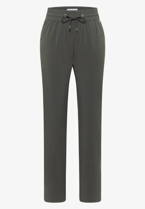 Leichte Hose im Casual Fit mit Stretch clear khaki Leichte Hose im Casual Fit mit Stretch clear khaki