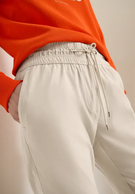 Leichte Hose im Casual Fit mit Stretch grain beige Leichte Hose im Casual Fit mit Stretch grain beige