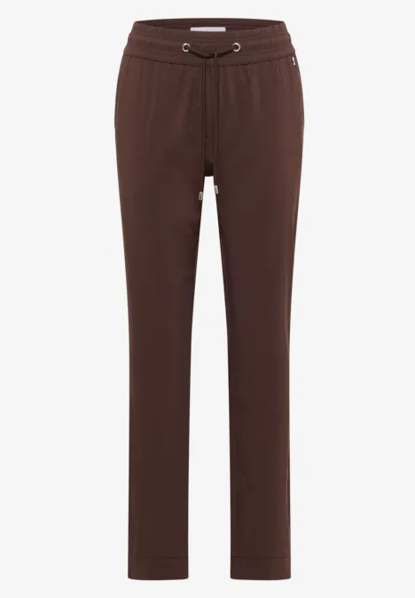 Leichte Hose im Casual Fit mit Stretch brown cacao Leichte Hose im Casual Fit mit Stretch brown cacao