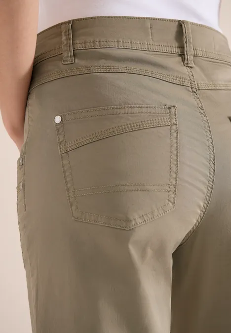 High Waist Flared Leg Pantalon Loose Fit smoky taupe High Waist Flared Leg Pantalon Loose Fit smoky taupe