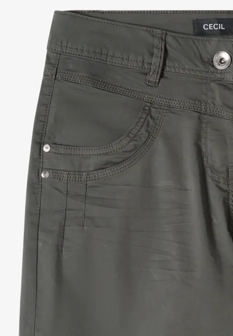 High Waist Flared Leg Pantalon Loose Fit clear khaki High Waist Flared Leg Pantalon Loose Fit clear khaki