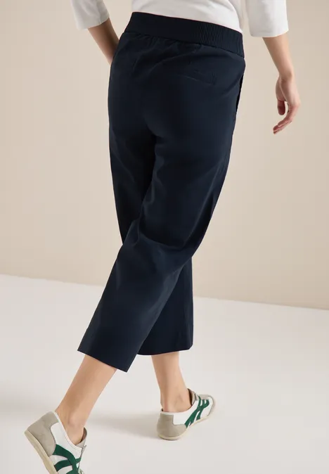 High Waist Wide Leg Hose im Loose Fit universal blue