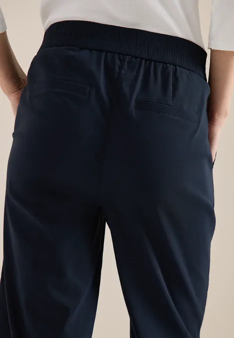 High Waist Wide Leg Hose im Loose Fit universal blue