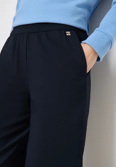 High Waist Wide Leg Hose im Loose Fit universal blue