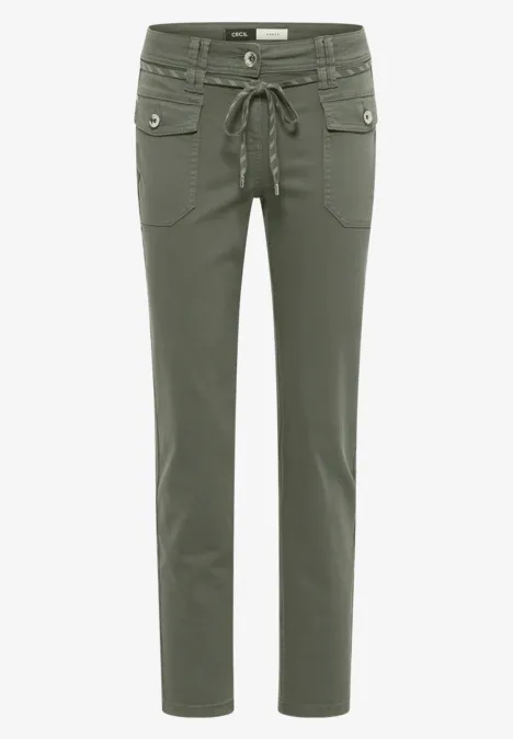 Slim Leg Hose sea weed khaki