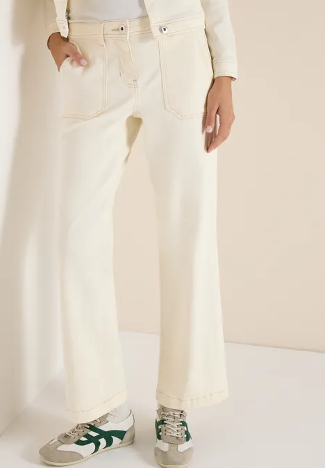 Patch Pocket Jeans pearl beige Patch Pocket Jeans pearl beige