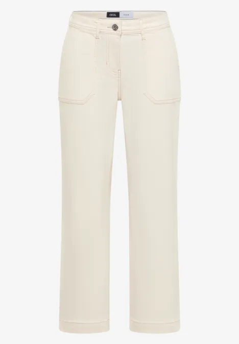 Patch Pocket Jeans pearl beige Patch Pocket Jeans pearl beige