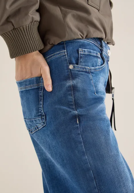 Wide Legs Jeans mid blue wash