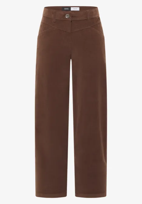 Wide Legs Pantalon urban taupe