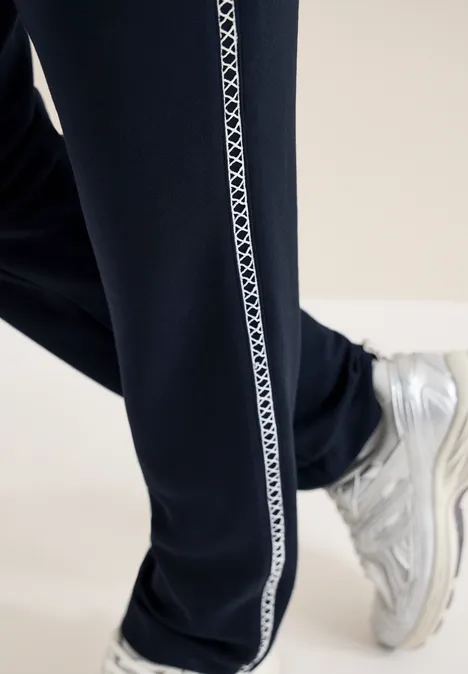 Hose mit Tape-Detail universal blue