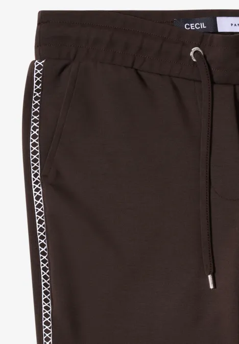 Hose mit Tape-Detail macchiato brown