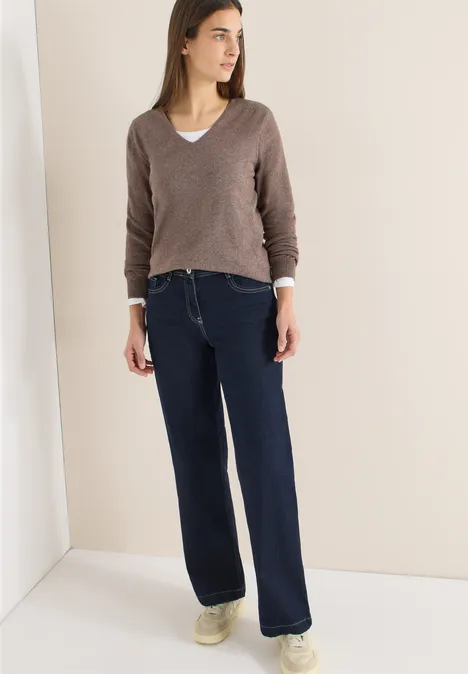 Wide Leg Jeans rinsed wash