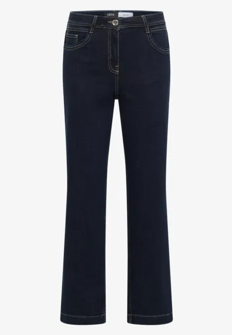 Wide Leg Jeans rinsed wash