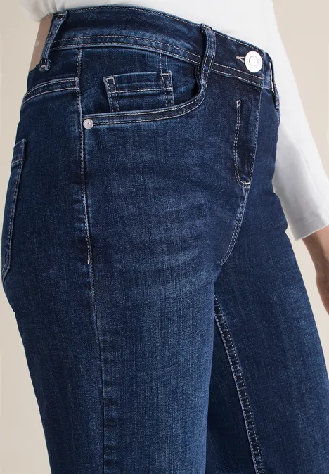 Wide Leg Jeans Dark blue wash