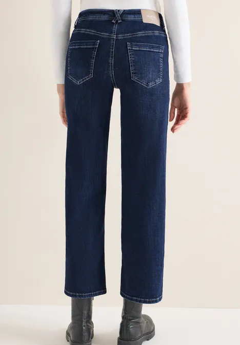 Wide Leg Jeans Dark blue wash