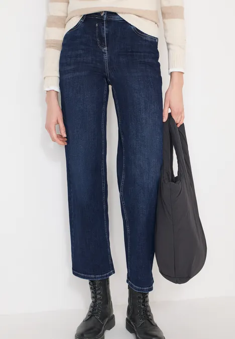 Wide Leg Jeans Dark blue wash