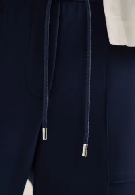 Mid Waist Slim Leg Hose im Casual Fit universal blue