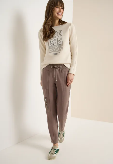 Slim Legs pantalon coffee taupe Slim Legs pantalon coffee taupe