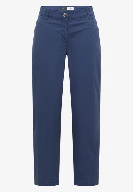 Pantalon Mid Waist Barrel Leg en coupe décontractée sporty denim blue
