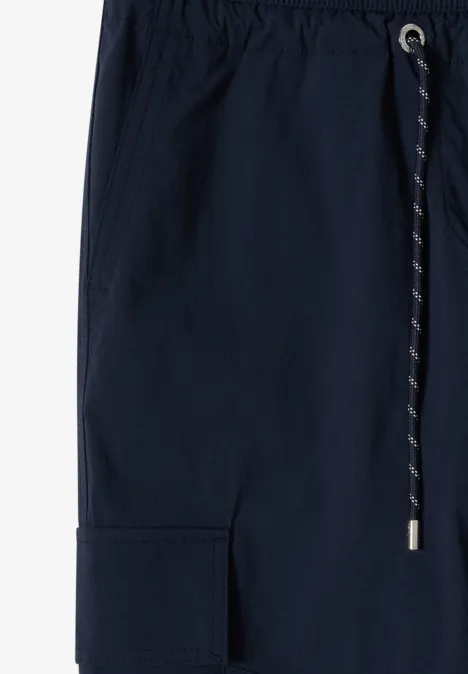 High Waist Straight Leg Pantalon Loose Fit universal blue