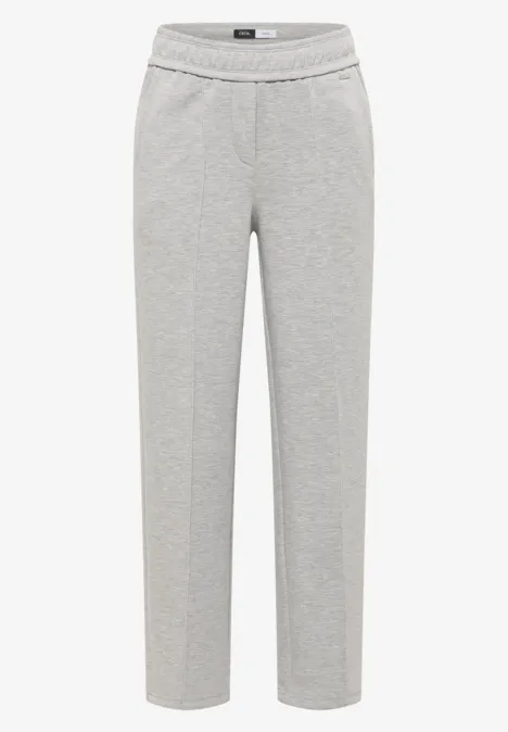 Pantalon Straight Legs milky grey melange