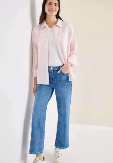 Jeans Culotte light blue washed