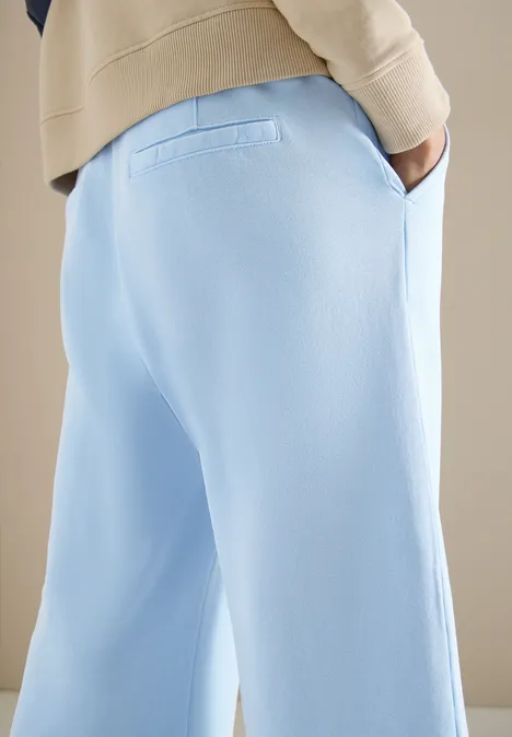 High Waist broek met wijde pijpen in Loose Fit fresh water blue
