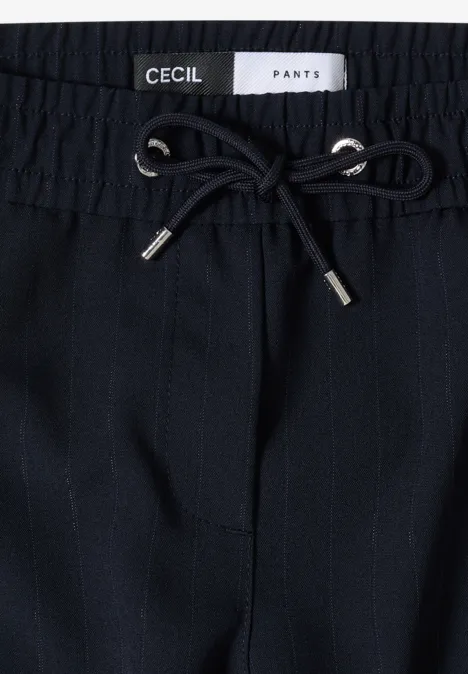 High Waist Straight Leg Pantalon Loose Fit universal blue