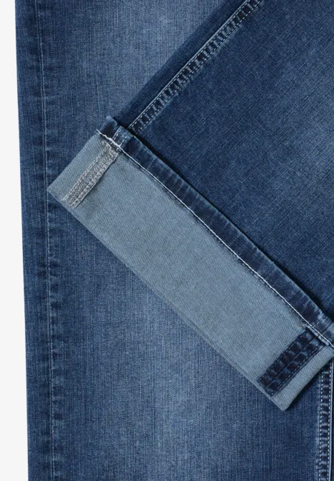 High Waist Wide Leg Jeans im Slim Fit mid blue wash High Waist Wide Leg Jeans im Slim Fit mid blue wash