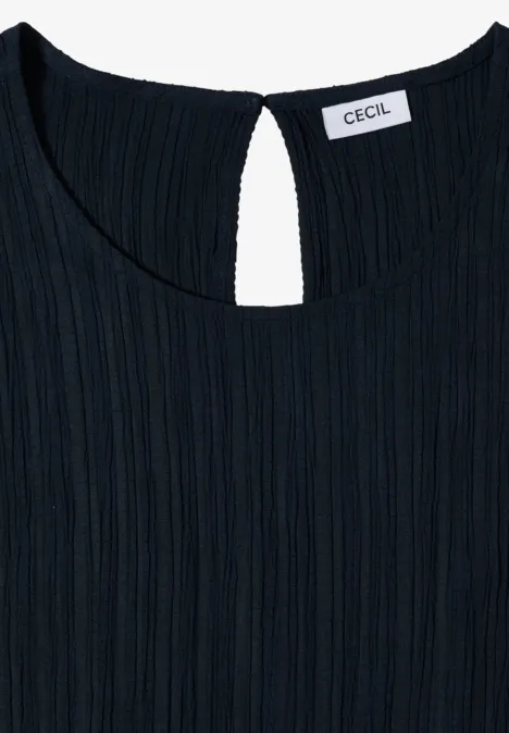 Straight Leg Jumpsuit mit Struktur universal blue