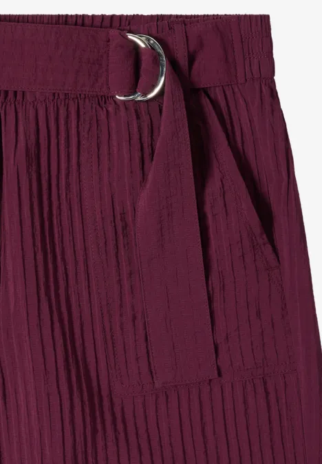 High Waist Wide Leg Hose im Loose Fit sweet grape red