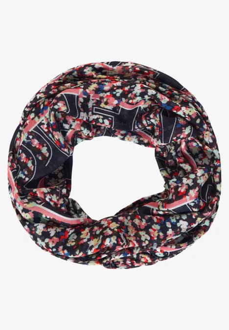 Milles Fleurs Print Loop deep blue