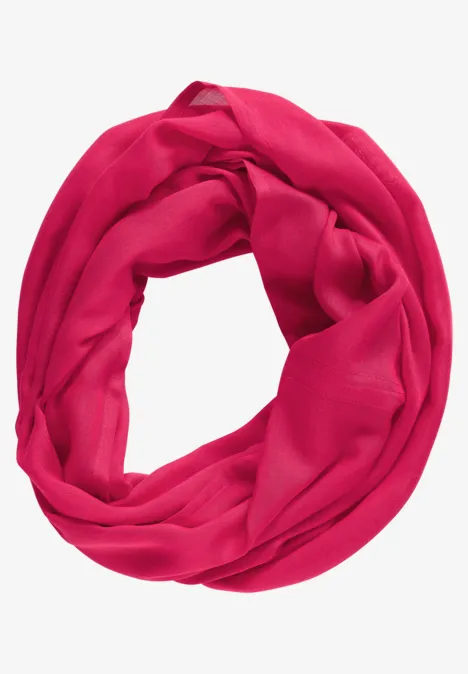 Snood de couleur unie cosy coral